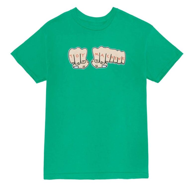 TOY MACHINE FISTS TEE GREEN