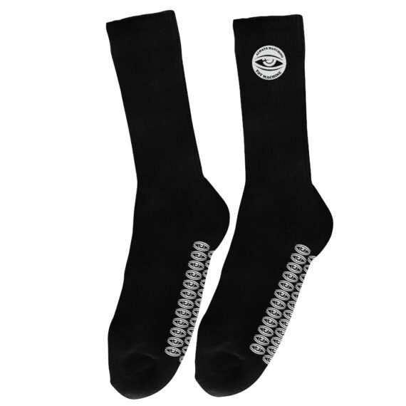 TOY MACHINE ALWAYS WATCHING GRIP SOCK BLACK
