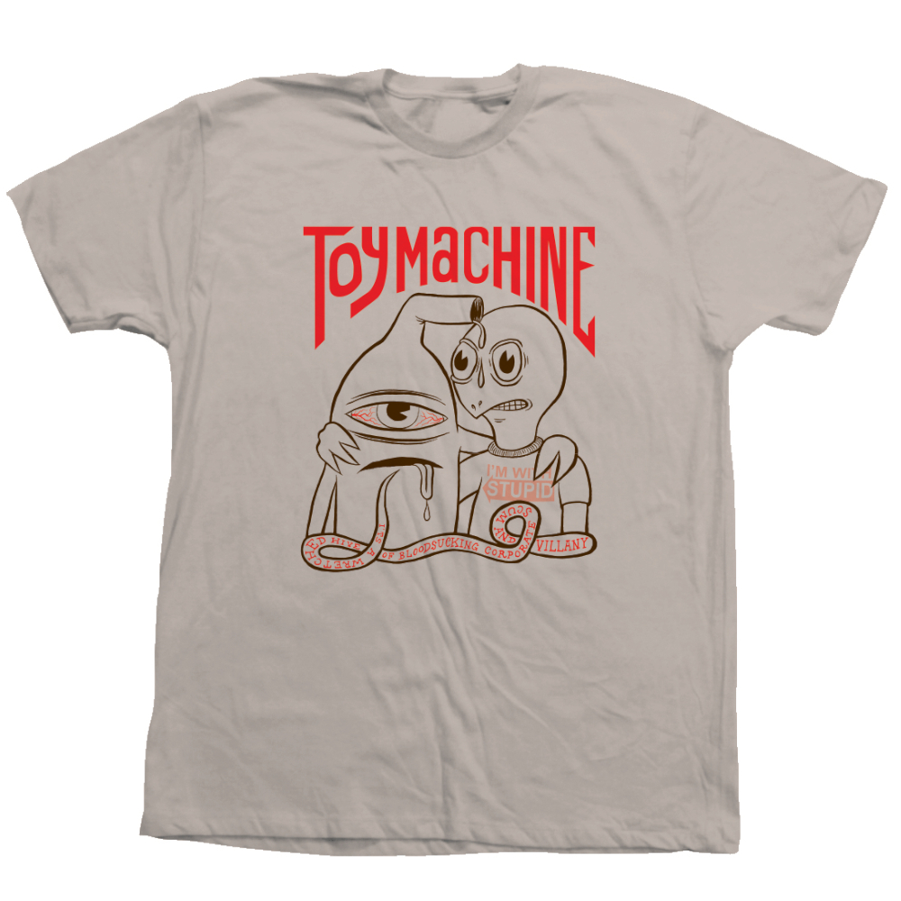 TOY MACHINE I'M WITH STUPID TEE SAND