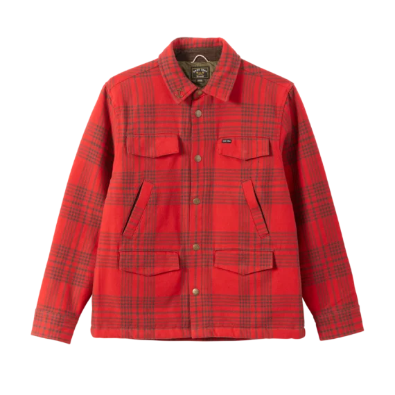 DARK SEAS ZILKER SHIRT JACKET RED