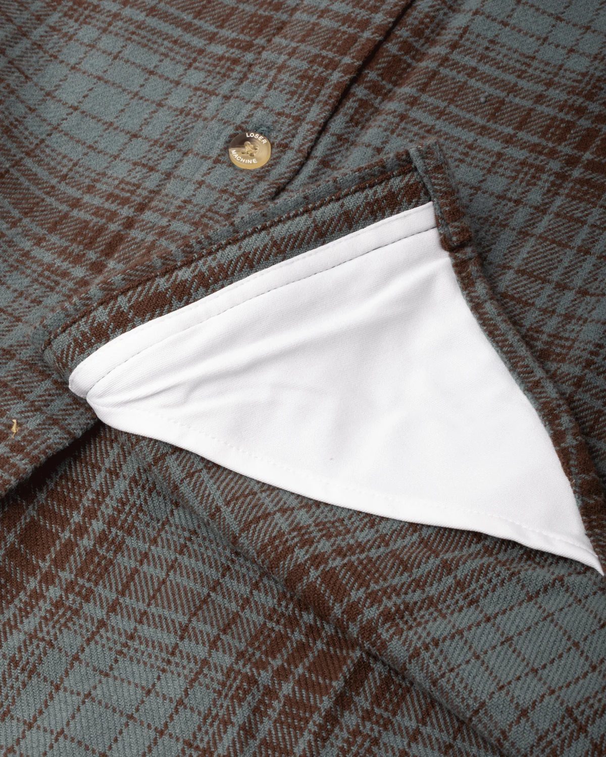 LOSER MACHINE SLAUGHTER WOVEN BROWN/BLUE - Image 4