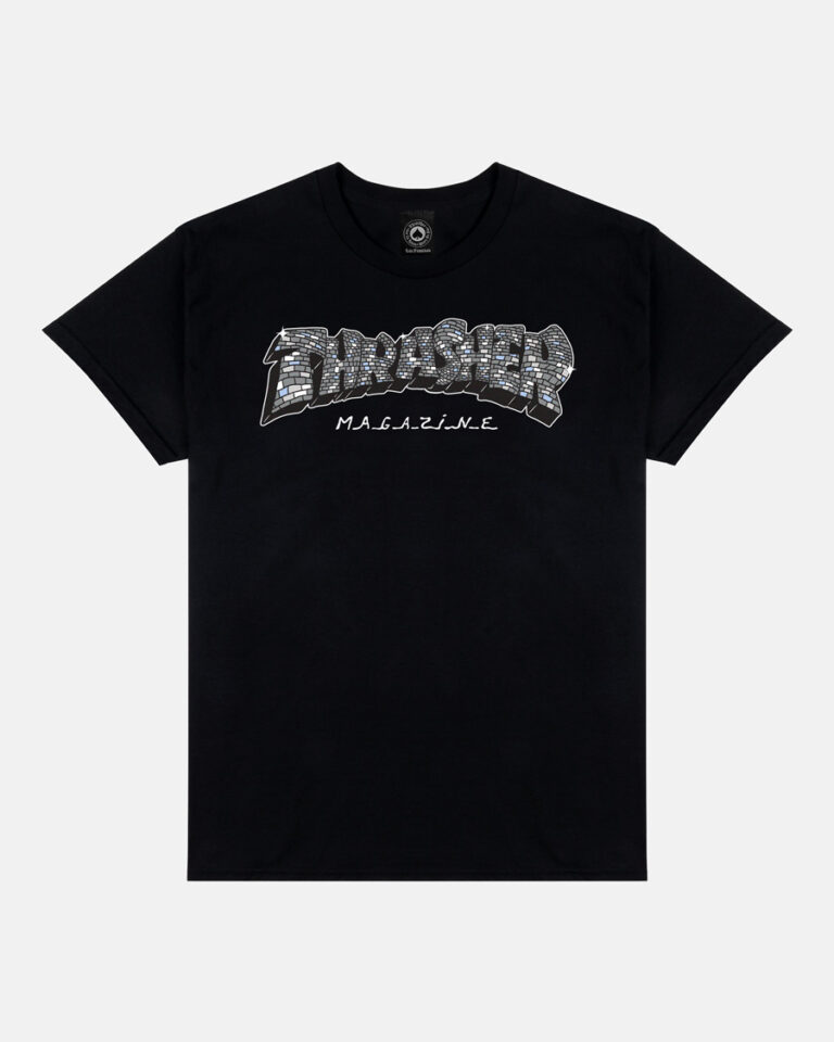 THRASHER DISCO BY SPANKY T-SHIRT BLACK