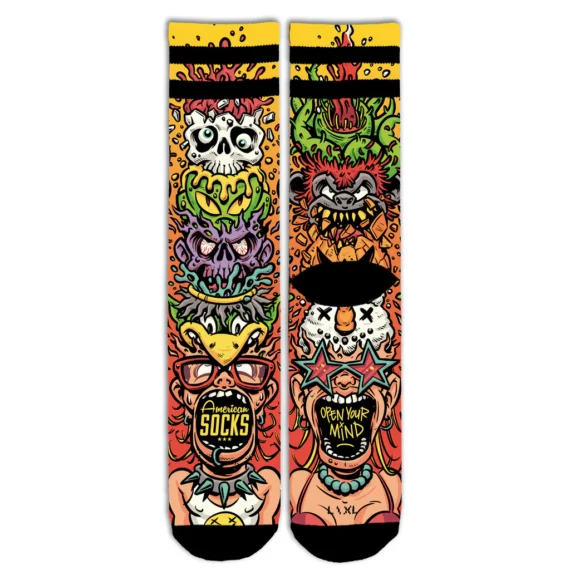 AMERICAN SOCKS OPEN YOUR MIND MID HIGH