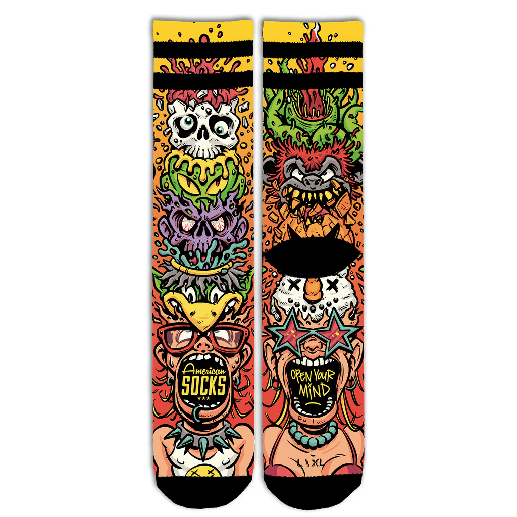 AMERICAN SOCKS OPEN YOUR MIND MID HIGH