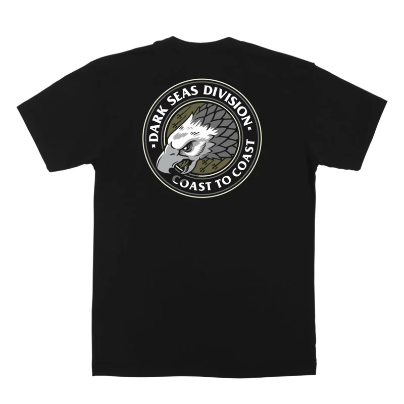 DARK SEAS CENTER POINT RECYCLED S/S T-SHIRT BLACK