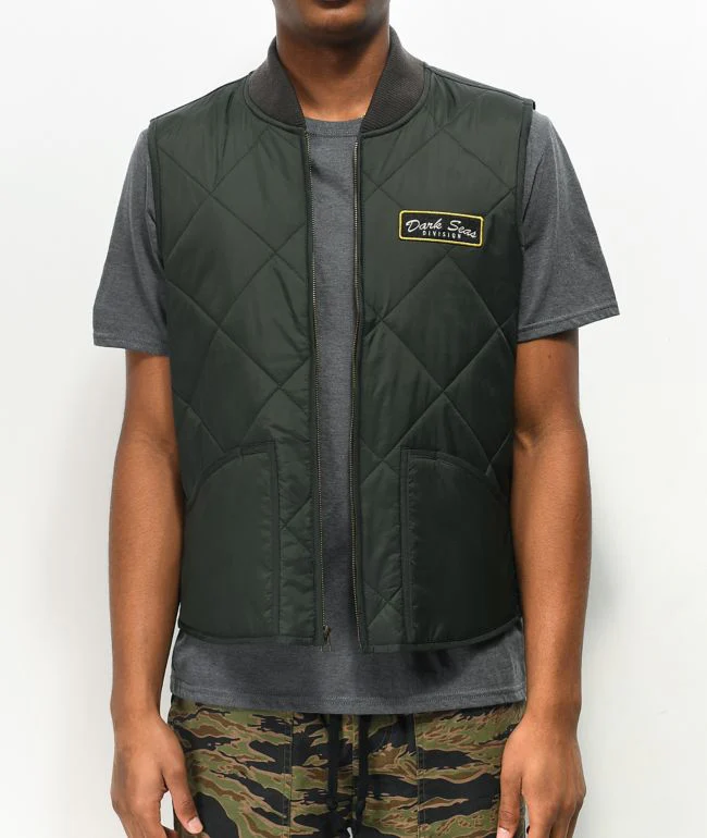 DARK SEAS RAMON VEST GREEN - Image 4