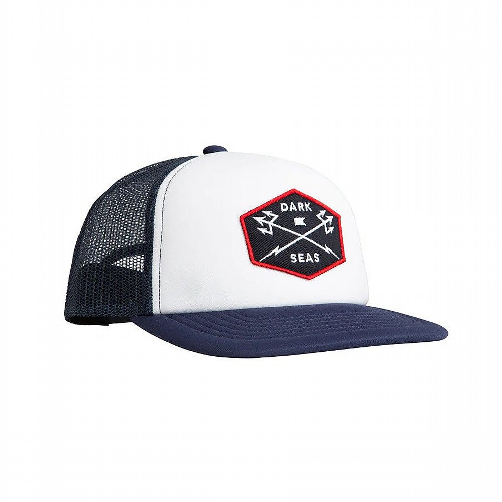 DARK SEAS MIRAMAR HEADWEAR WHITE/NAVY OS