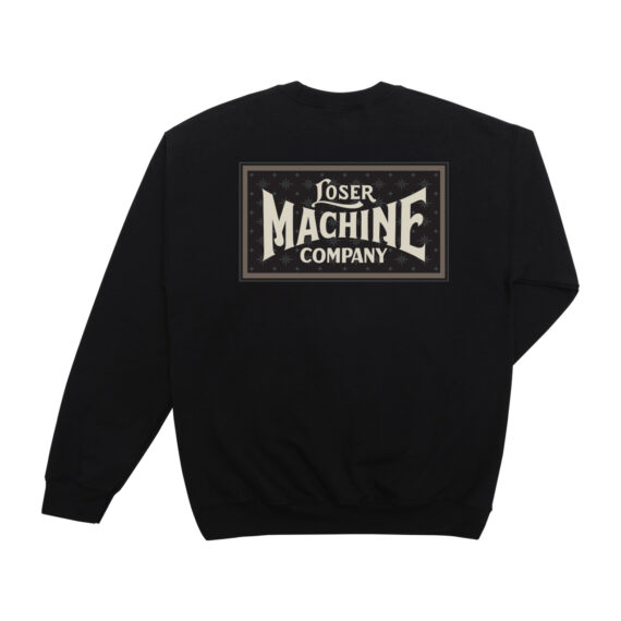 LOSER MACHINE STREET SOUND STK CREW FLEECE BLACK