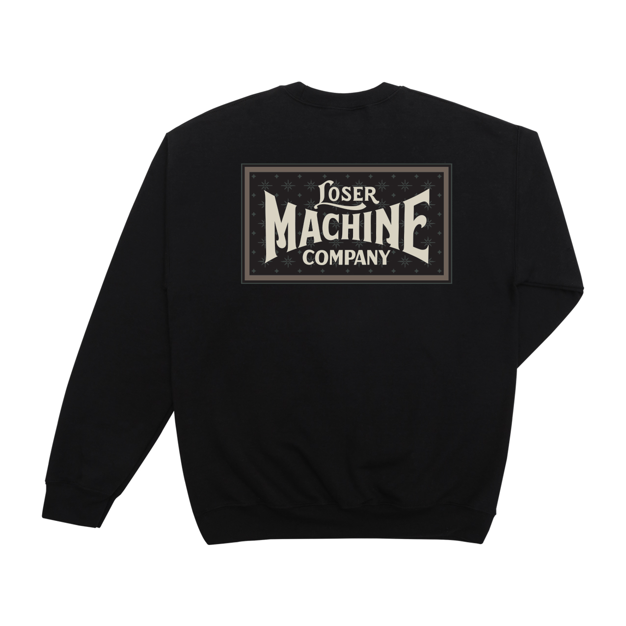 LOSER MACHINE STREET SOUND STK CREW FLEECE BLACK