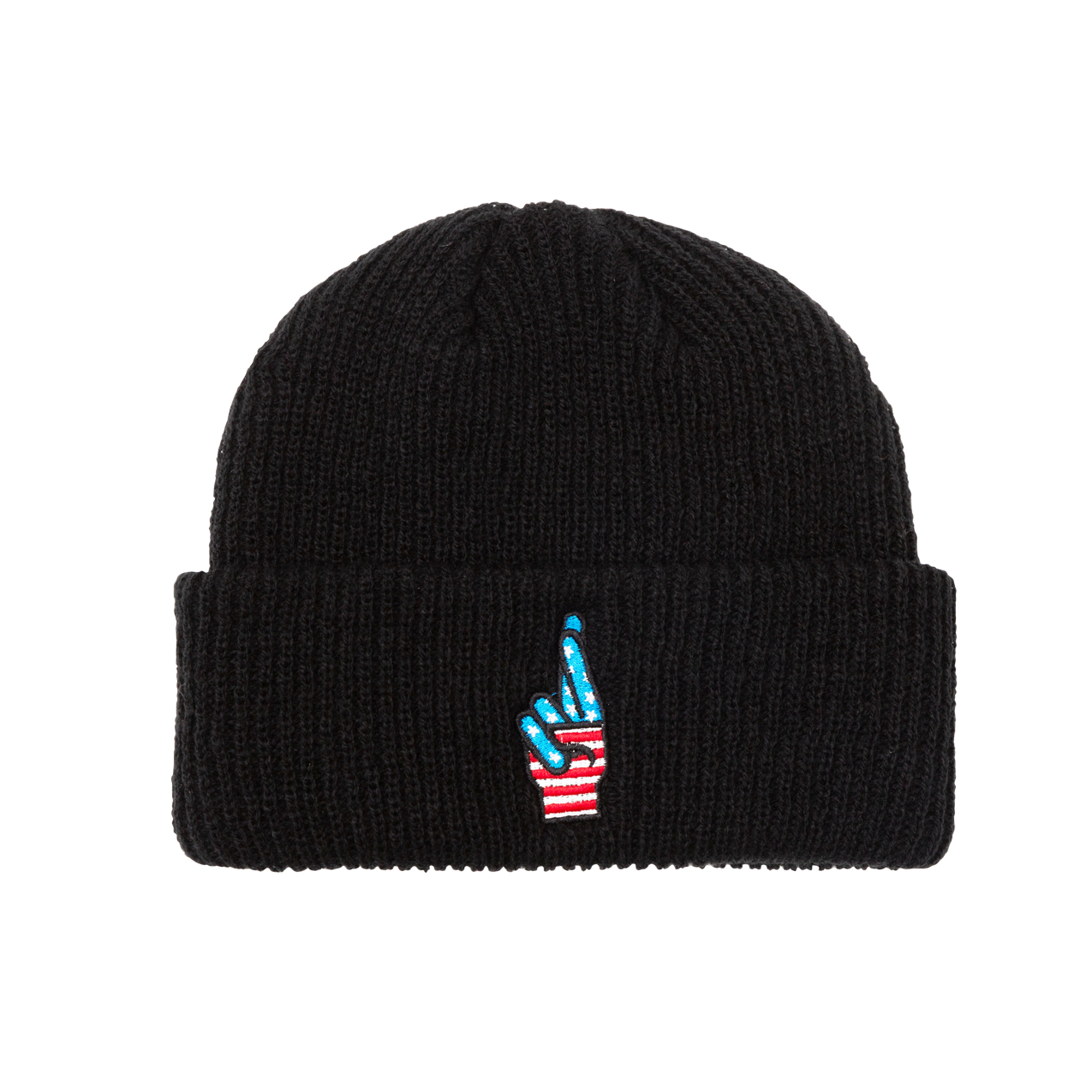 LOSER MACHINE DOUBLE CROSS BEANIE BLACK