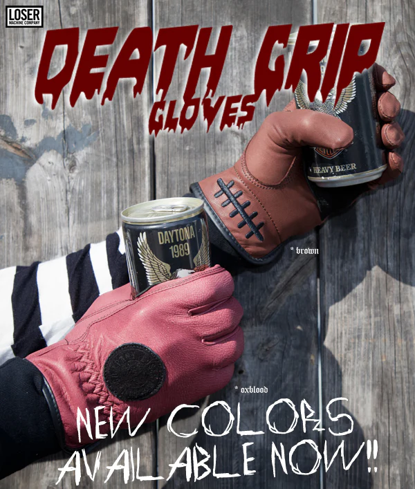 LOSER MACHINE DEATH GRIP GLOVE OXBLOOD - Image 2