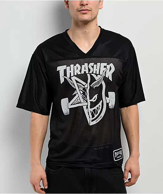 THRASHER X SPITFIRE THRASH & BURN JERSEY BLACK - Image 2
