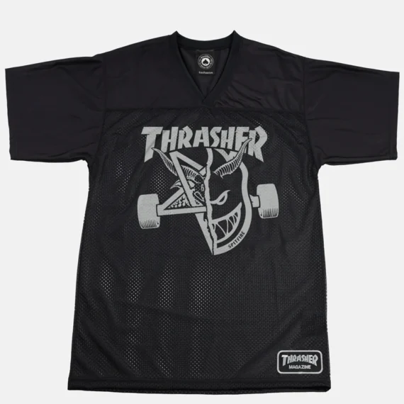 THRASHER X SPITFIRE THRASH & BURN JERSEY BLACK
