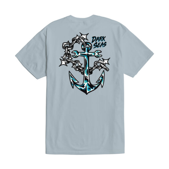 DARK SEAS CHROME CHAINS TEE ARCTIC BLUE