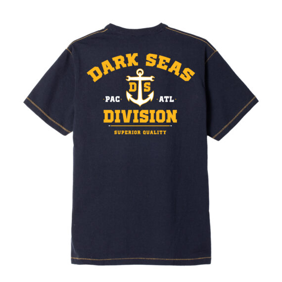 DARK SEAS REGIMEN TEE HEATHER NAVY