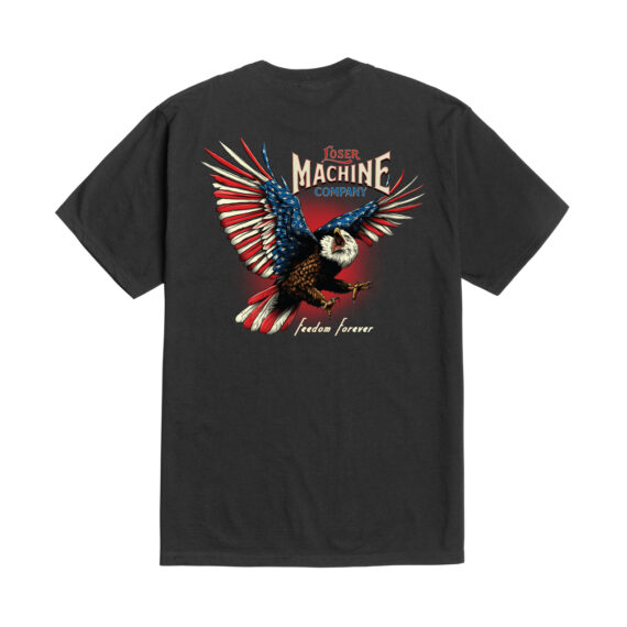 LOSER MACHINE FREE FLYER TEE BLACK