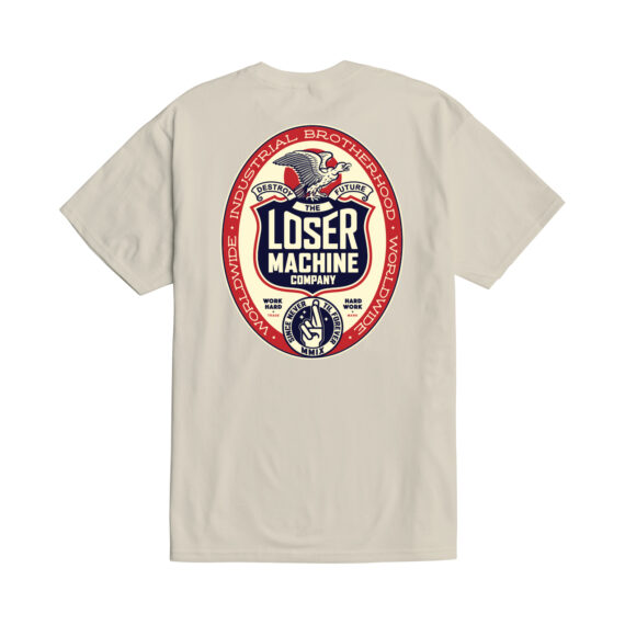 LOSER MACHINE WORK HARD TEE CREAM