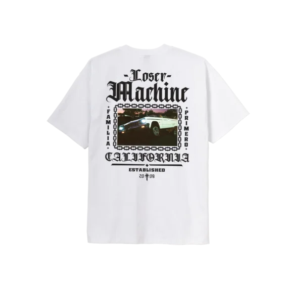 LOSER MACHINE VALLEY CENTRE HW TEE WHITE