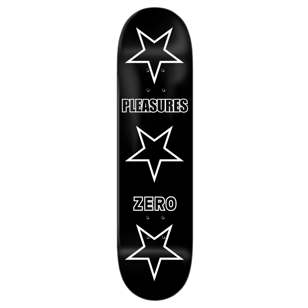ZERO ZERO X PLEASURES STARS 8.25 (RESIN7 - BLACK DIPPED)
