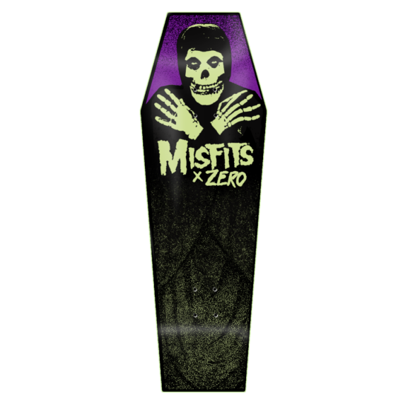 ZERO MISFITS FIEND COFFIN MID GITD 9.5 (GLOW IN THE DARK)