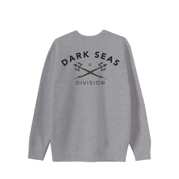 DARK SEAS HEADMASTER V3 STOCK CREW FLEECE HEATHER GUNMETAL