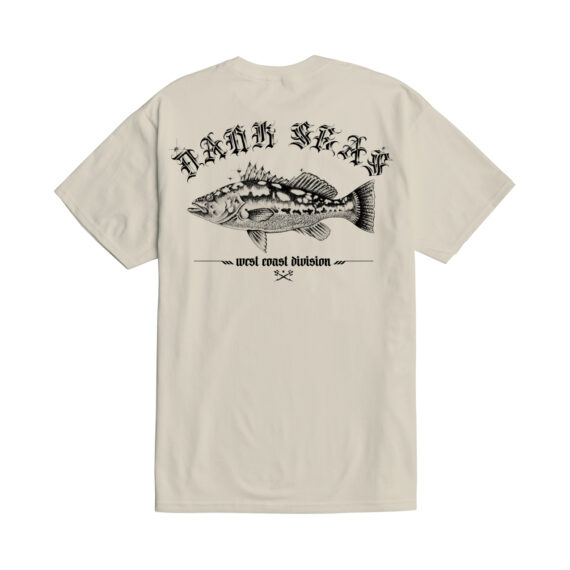 DARK SEAS CALICO BASS STOCK TEE CREAM