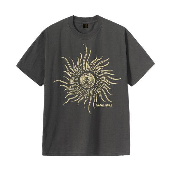DARK SEAS EYE OF THE STORM HEAVYWEIGHT TEE VINTAGE BLACK