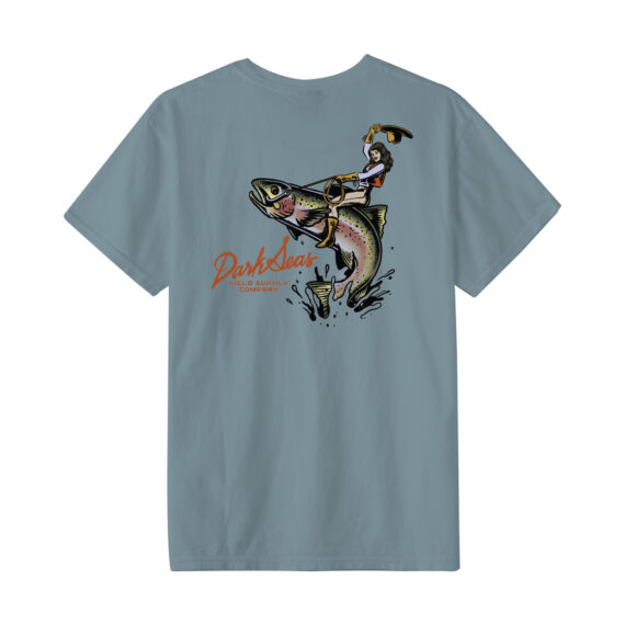 DARK SEAS RAINBOW RIDER PIGMENT S/S TEE AQUA