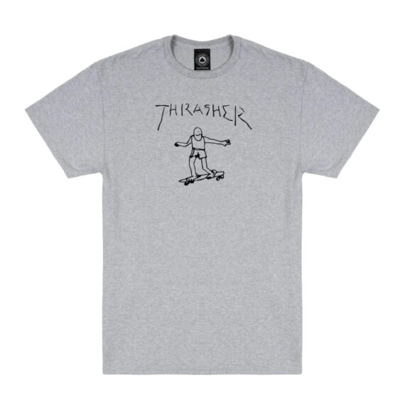 THRASHER GONZ T-SHIRT GREY/BLACK