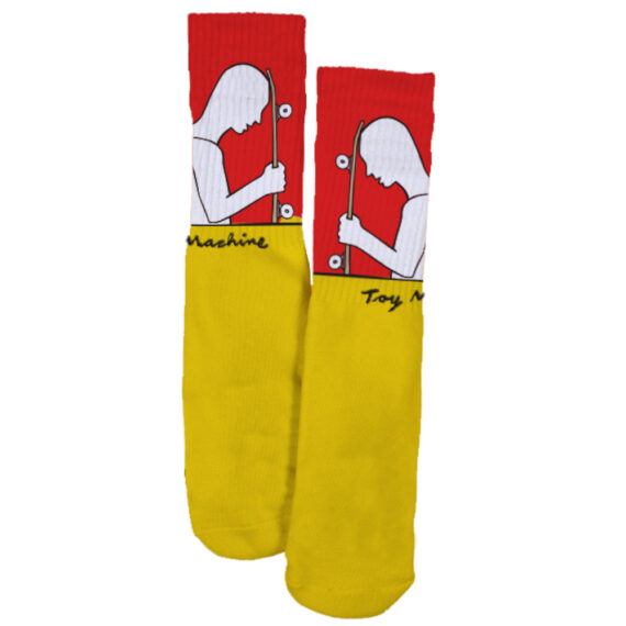 TOY MACHINE SKATER SOCK YELLOW