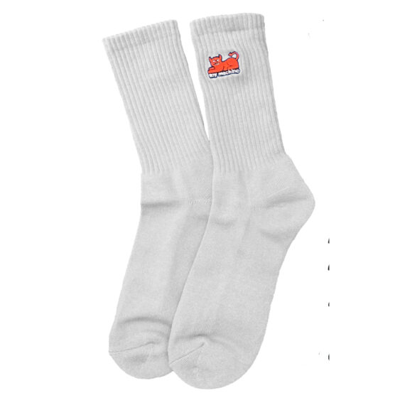 TOY MACHINE DEVIL CAT SOCK WHITE