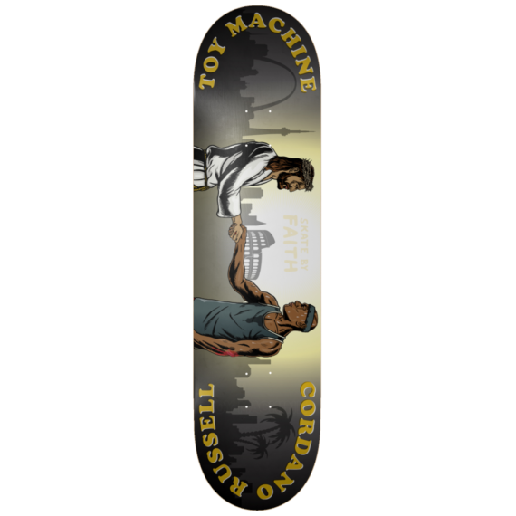 TOY MACHINE RUSSELL SKATE BY FAITH 8.5