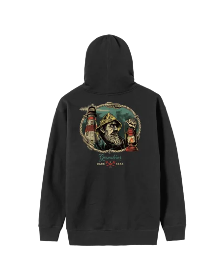 DARK SEAS X GRUNDENS WATCHMAN HOODIE BLACK