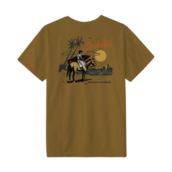 DARK SEAS RANSACK PIGMENT S/S TEE HONEY GINGER