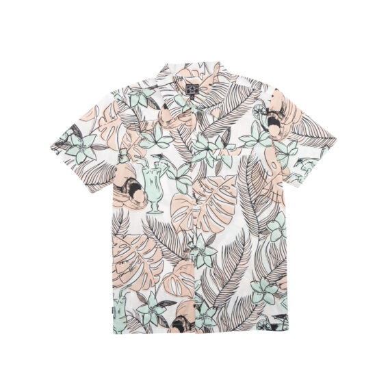 DARK SEAS CRANSTON ORG COTTON WOVEN PINK/GREEN