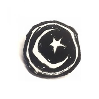 FOUNDATION STAR AND MOON LAPEL PIN MULTI