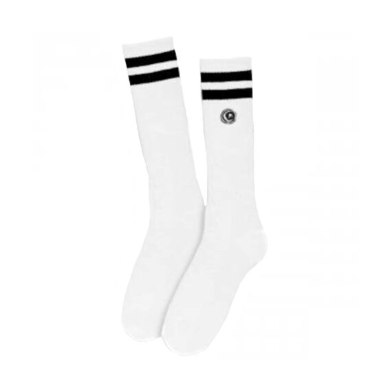 FOUNDATION STRIPED STAR & MOON SOCK WHITE OS