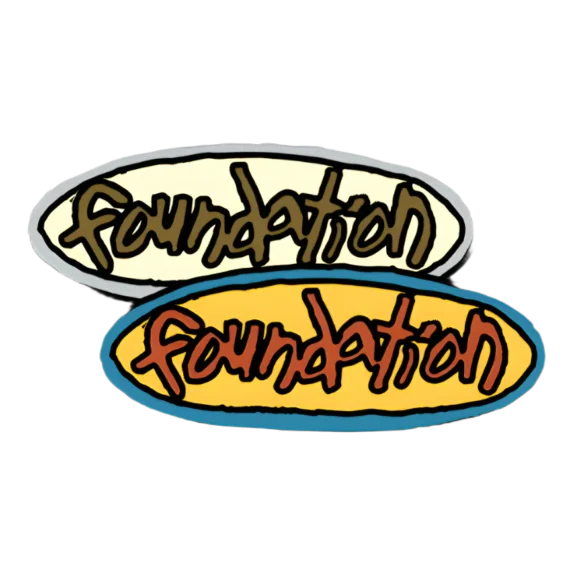 FOUNDATION OVAL 2 MED STICKER (25 PACK)