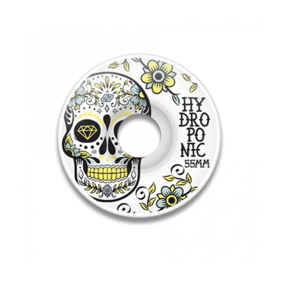 HYDROPONIC MEXICAN SKULL WHEELS YELLOW 55MM