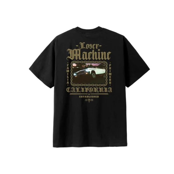 LOSER MACHINE VALLEY CENTRE HW S/S TEE BLACK