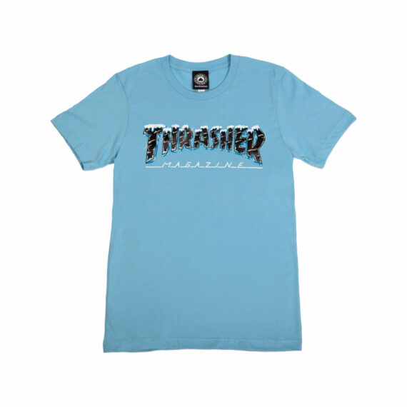 THRASHER BLACK ICE GIRLS S/S TEE LIGHT BLUE