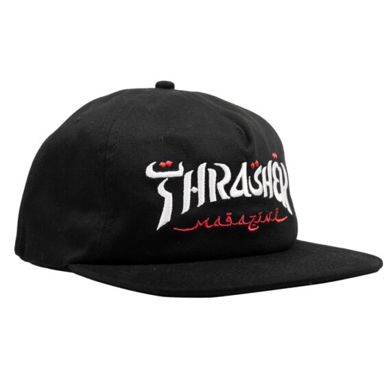 THRASHER CALLIGRAPHY SNAPBACK BLACK OS