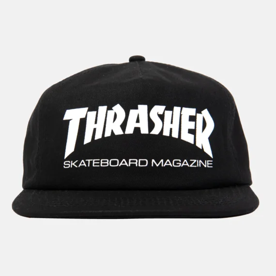 THRASHER SKATE MAG SNAPBACK BLACK/WHITE OS