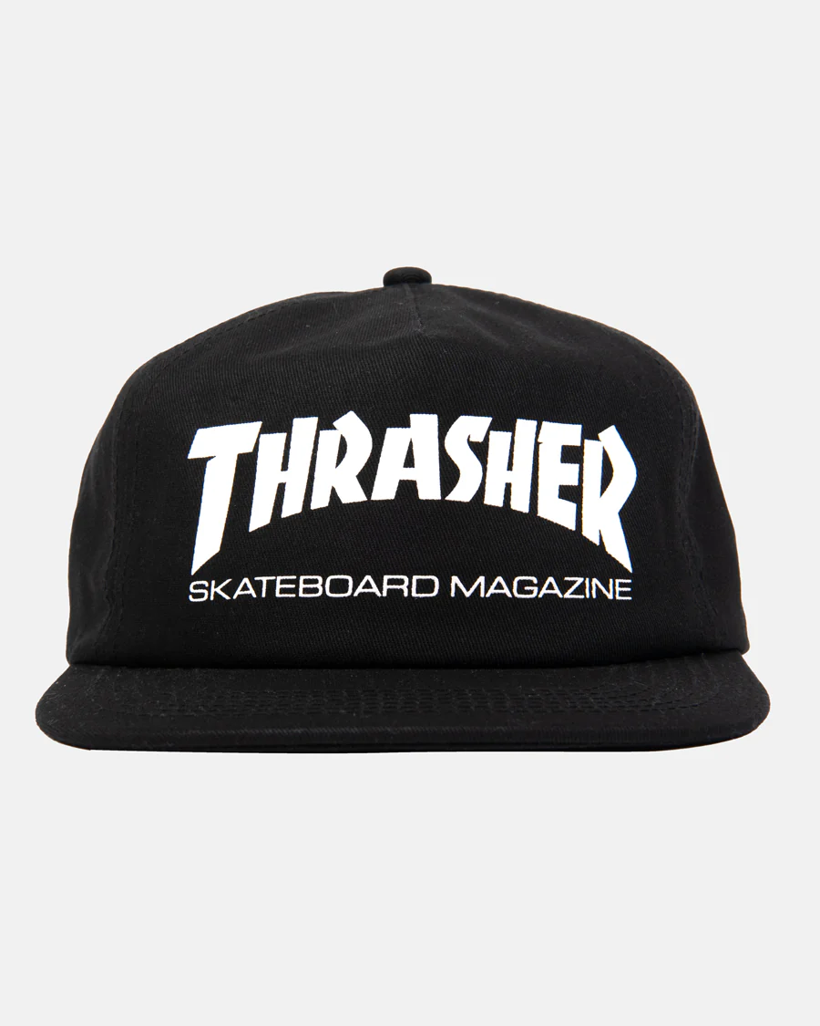 THRASHER SKATE MAG SNAPBACK BLACK/WHITE OS