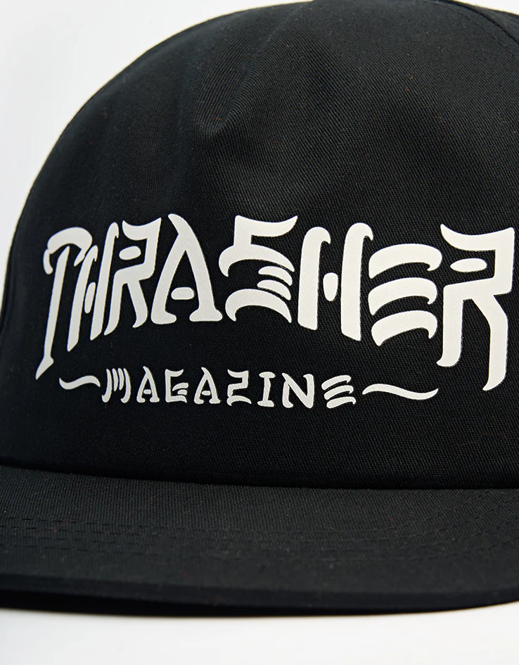 THRASHER THRASH & DESTROY SNAPBACK BLACK OS - Image 2