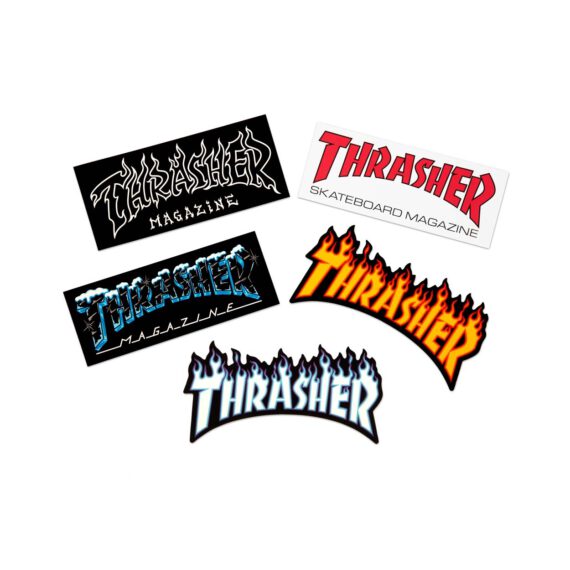THRASHER 8" STICKER (5 PACK)