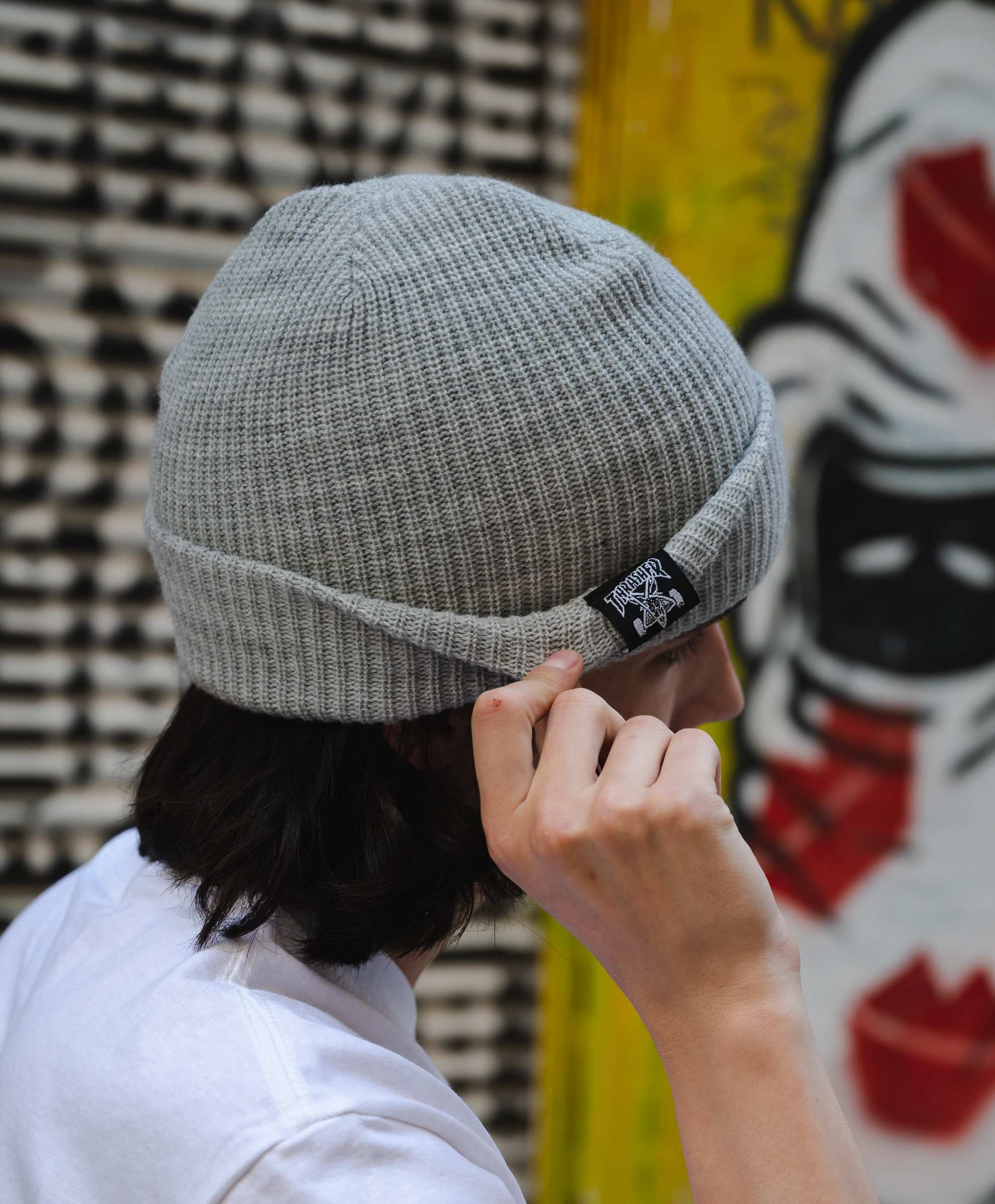 THRASHER SAD/GOAT BEANIE GREY OS - Image 2