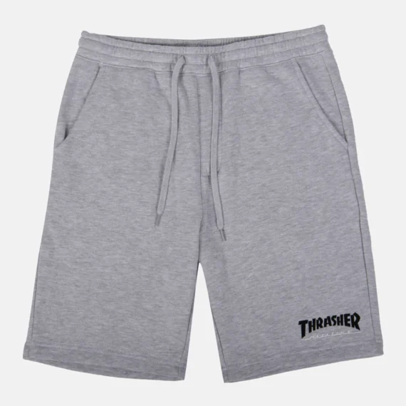 THRASHER MAG LOGO P.E. SHORTS GREY