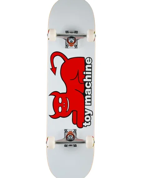 TOY MACHINE DEVIL CAT WHITE COMPLETE 8.0