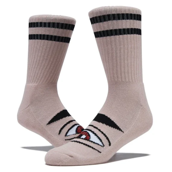 TOY MACHINE SECT EYE SOCK MAUVE OS